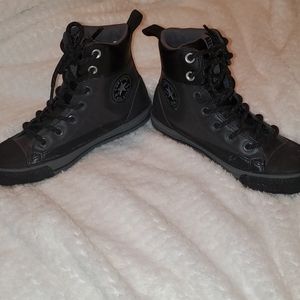 Leather High Top Converse 2y